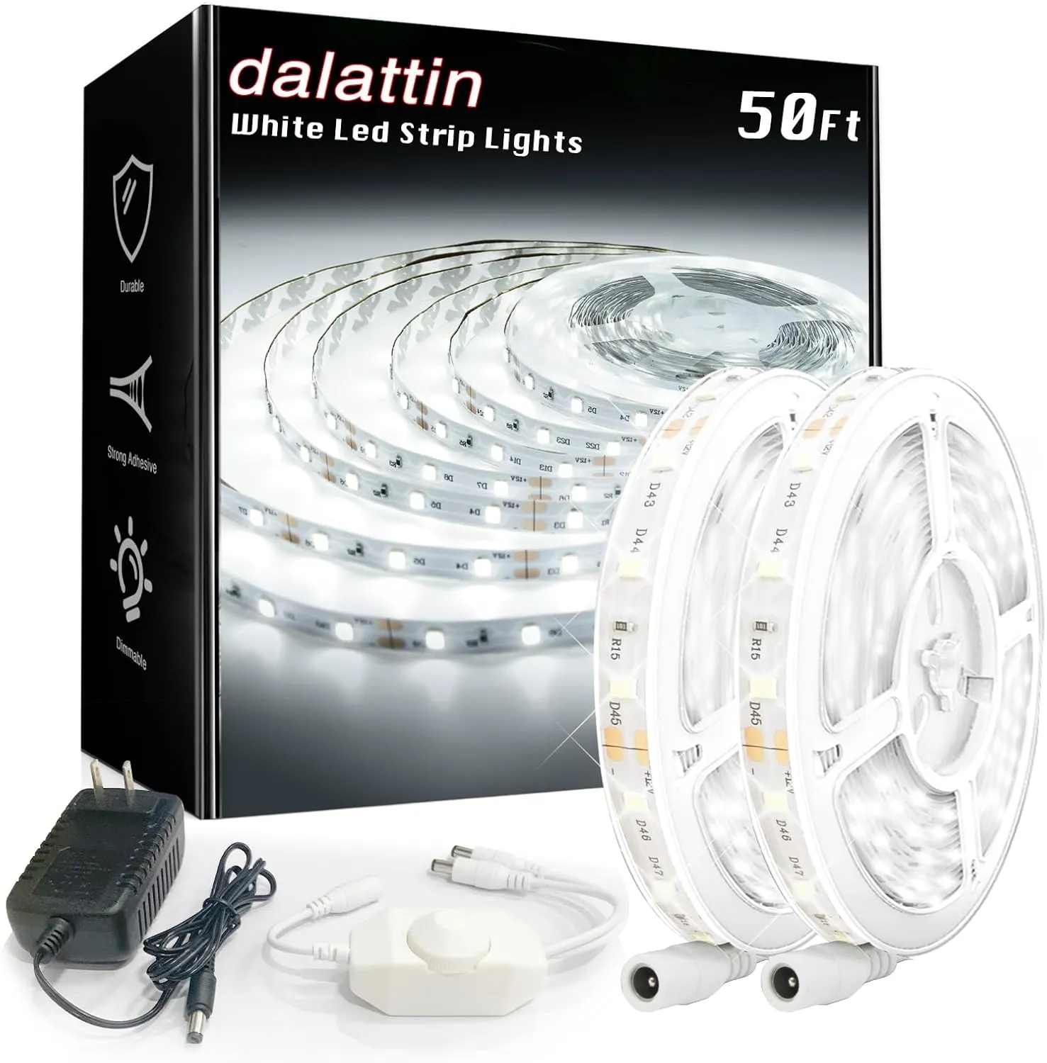 Dalattin White led strip lights