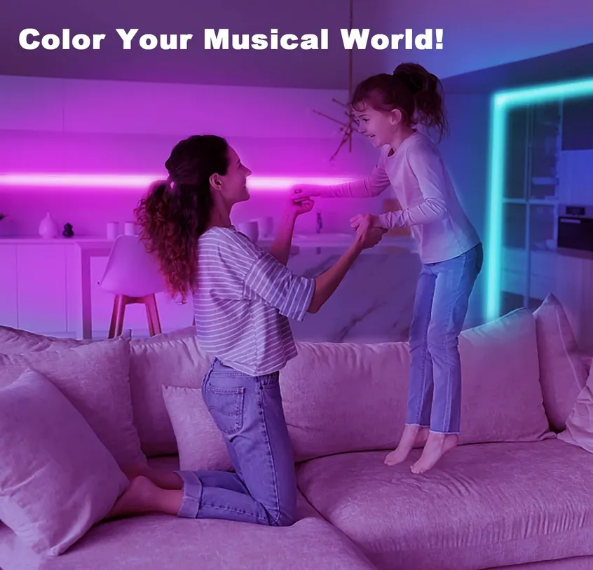 dalattin led lights can be synced with your music